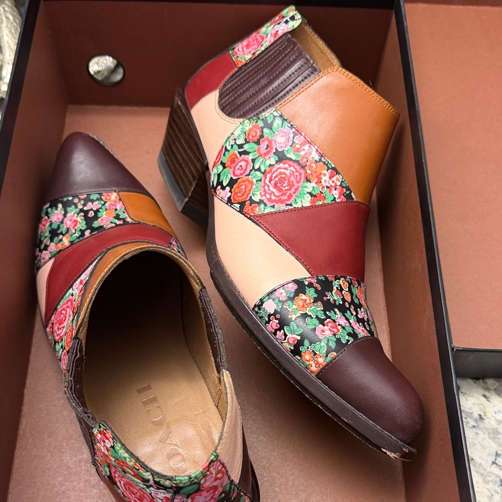 Coach Multicolor Patchwork Ankle Boots - image 2